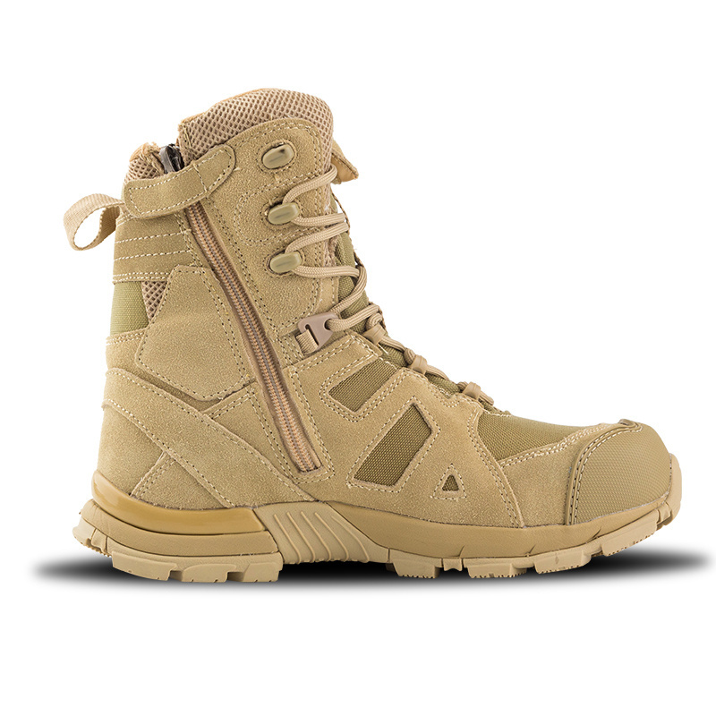 High Increasing Classic tactical Combat Shoes Platform Steel Toe Tactical Leather Safety Boots