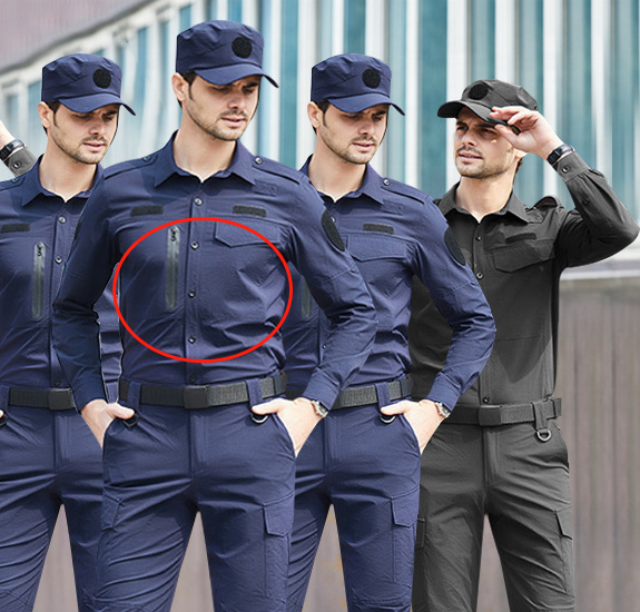 New design OEM Factory security uniform guard Work Shirt high quality Workwear quick dry Security Uniform