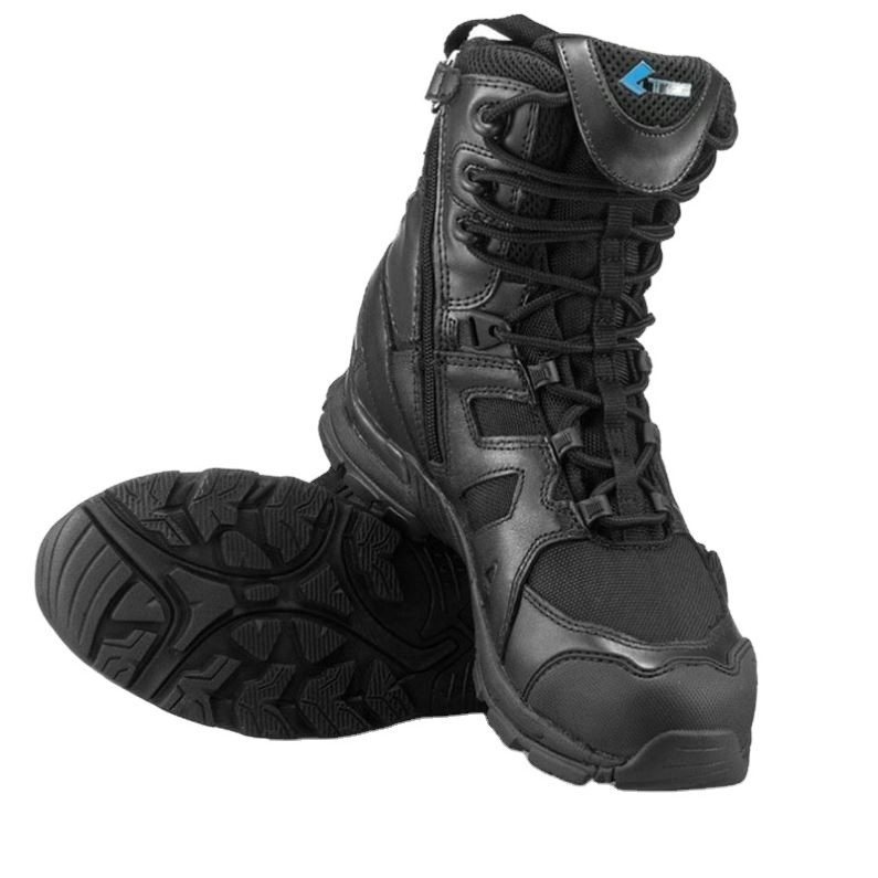 High Increasing Classic tactical Combat Shoes Platform Steel Toe Tactical Leather Safety Boots