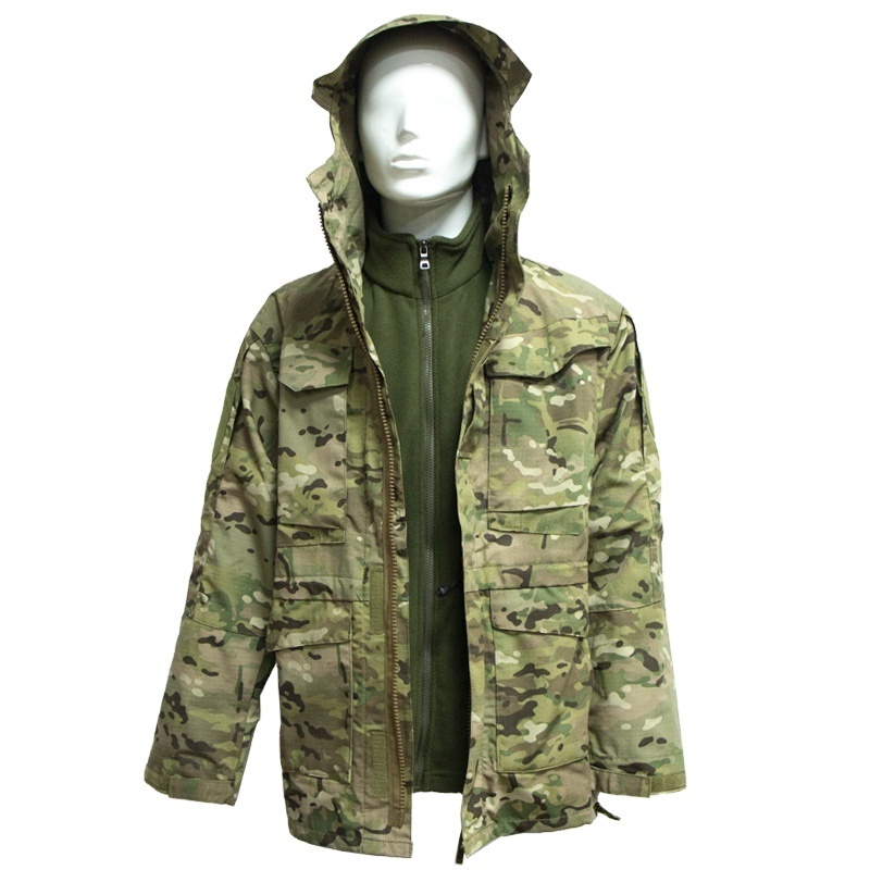 Double Safe Hot sale Custom m65 field camouflage winter softshell jacketed for men camouflage hunting jacket