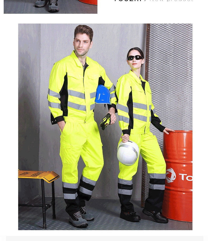 Reflective Workwear Engineering Road Construction Workwear Uniforms Unisex Jacket Pants Hi-vis Workwear Uniforme De Travail