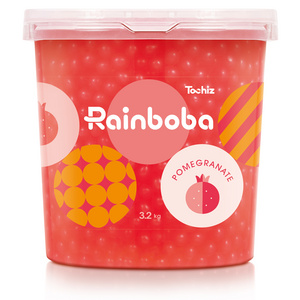 Taiwan Brand Good Quality Pomegranate Flavor Juice Ball Popping Boba 3.2Kg For Cold Drink