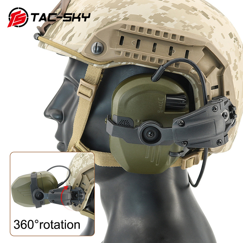 Tactical Helmet Hearing Protection Foldable Anti Noise Reduction Safety Earmuffs Soundproof Electronic Shooting Ear Muffs