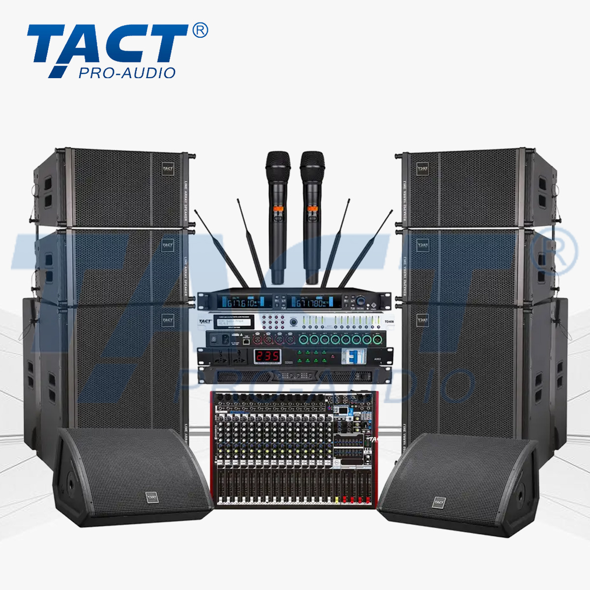 High Quality TQ10 Dual 10 Inch Professional Line Array Audio Sound System Speakers With 2 Channels For Cinema KTV