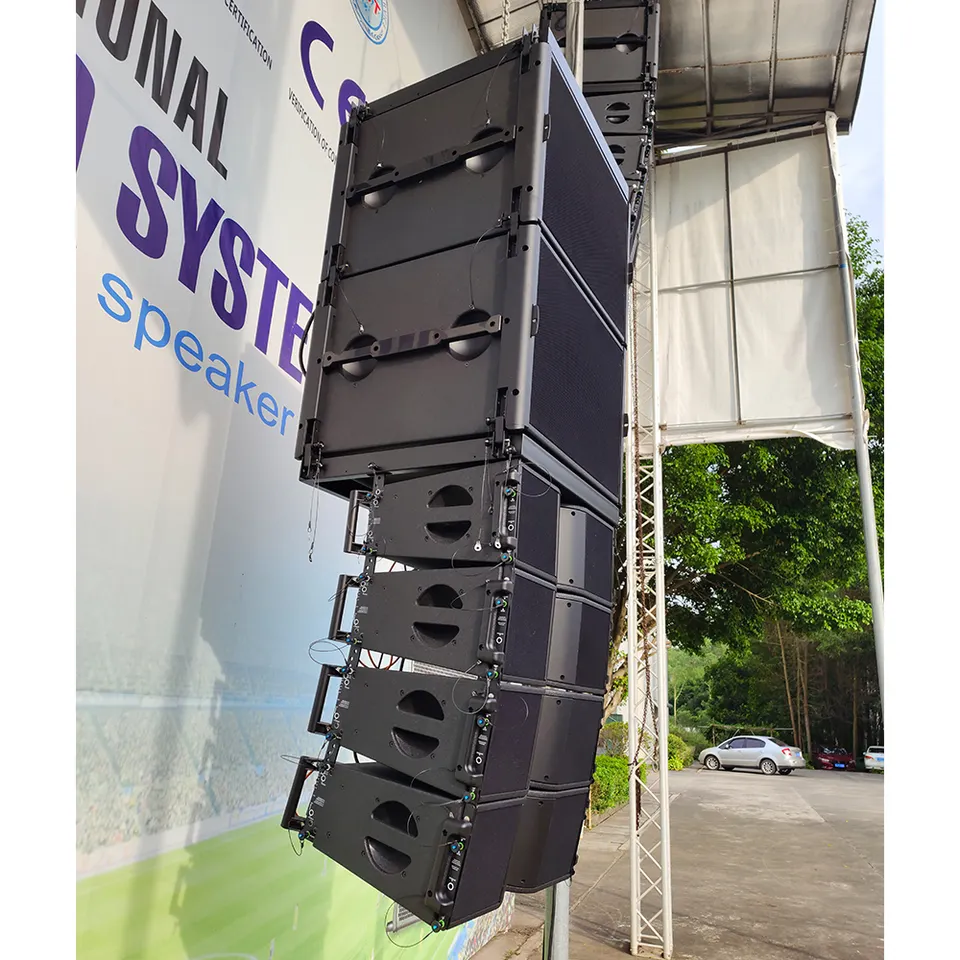 Long Throw Sound Events Club Bars Professional Audio Video Equipment Line Array System