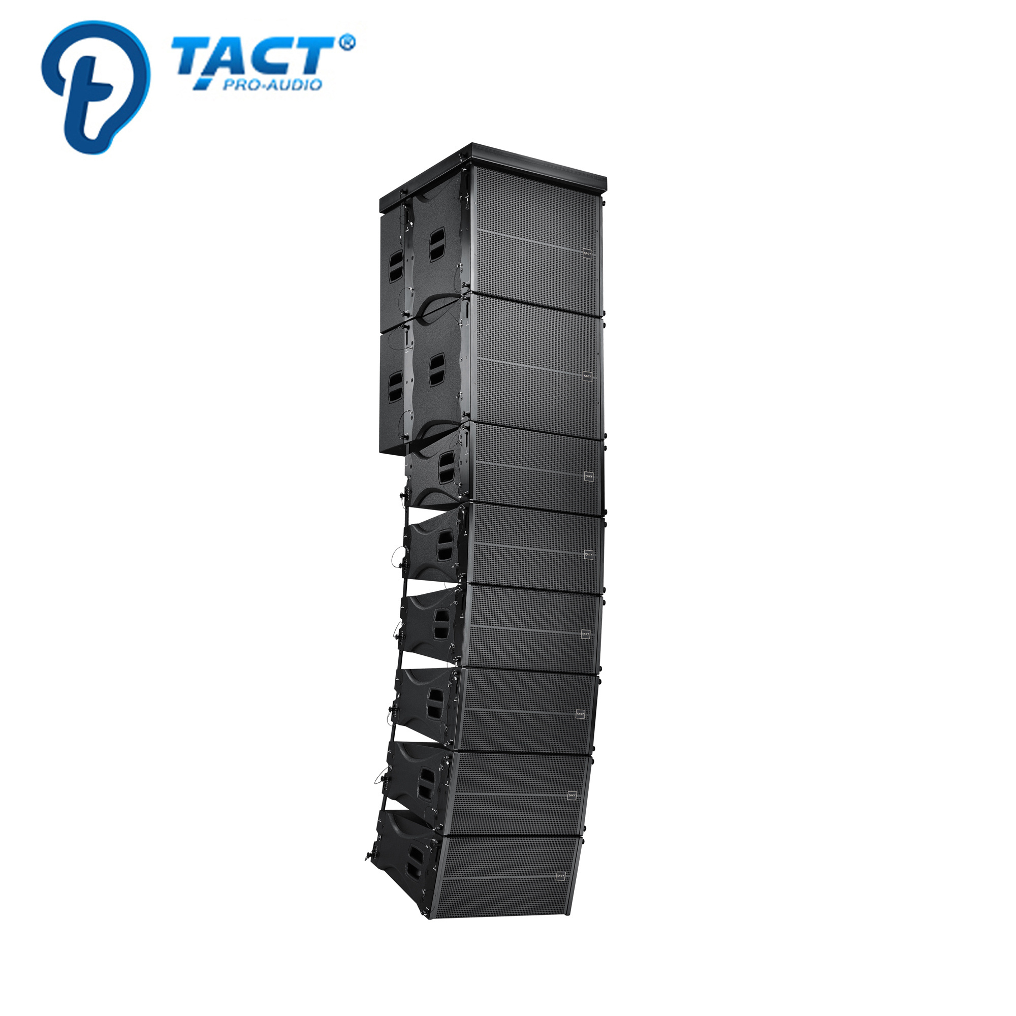 New design self powered double 10 inch line array speaker system for active stage speaker