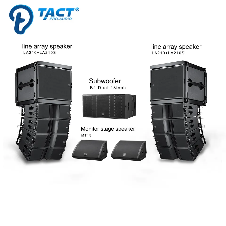 Top Grade Combination Pro Audio Speaker Line Array Stereo Amplifier Wireless Microphone