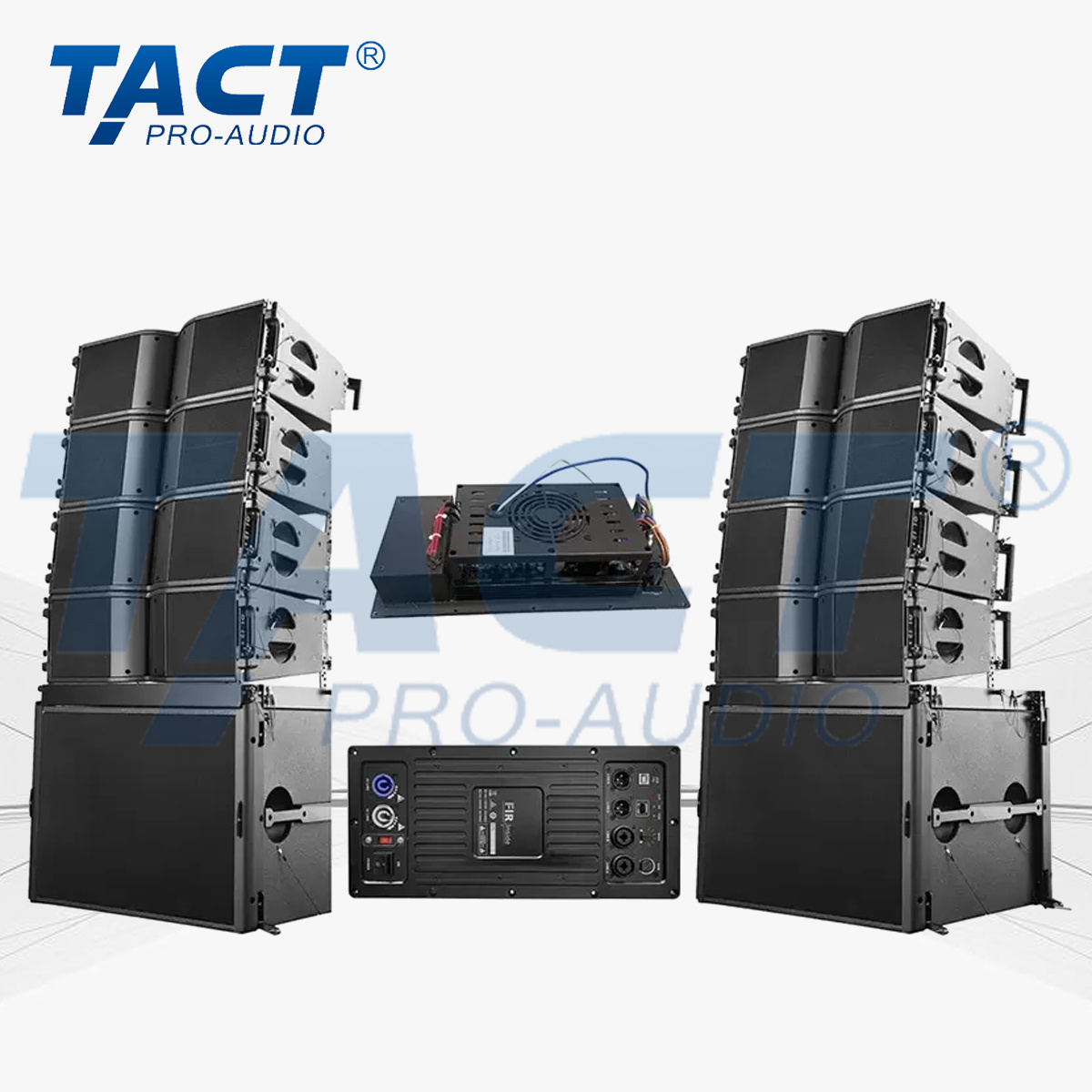 Tactsound LA208 Dual 8 Inch Professional Audio Stage Concert Passive Line Array Speakers Pa System