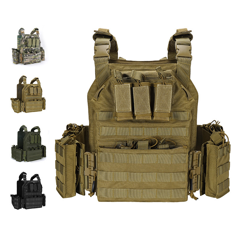 SIVI Outdoor Combat Quick Disassembly 1000D Plate Carrier Tactical Vest Multi-functional Camouflage Equipment Tactical Vest