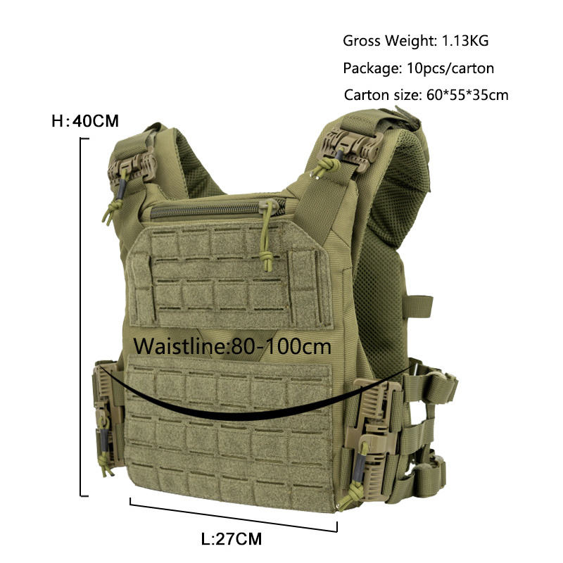 In Stock Quick-release Plate Carrier Rapid Release MOLLE Vest Adult Tactical Vest for Men