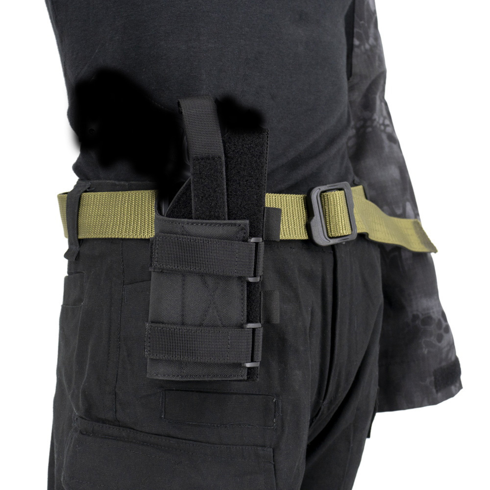 Universal Adjustable Tactical Molle Belt Holster with Flashlight Magic Pouch