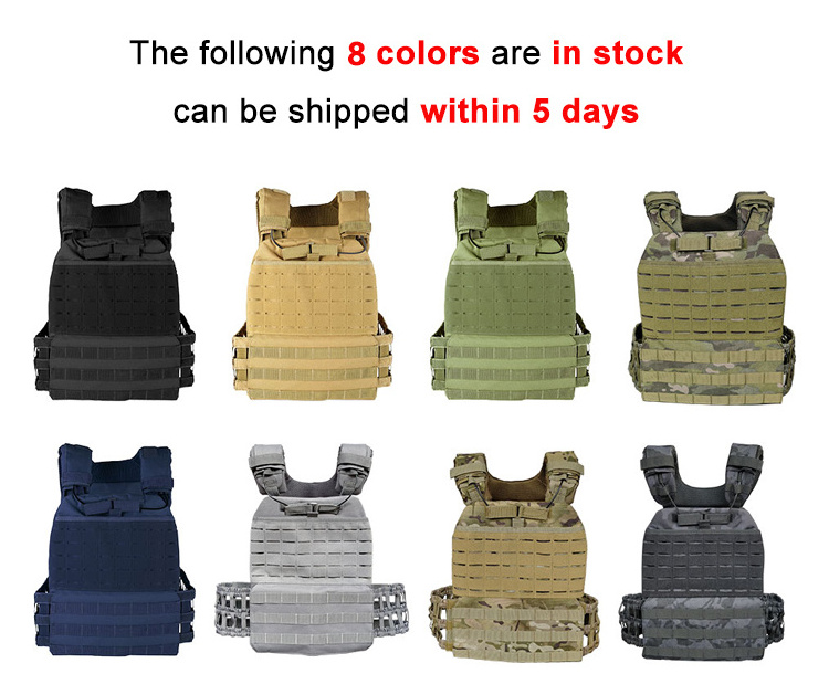 Blue Durable Heavy Duty Vest Tactical Molle Vest