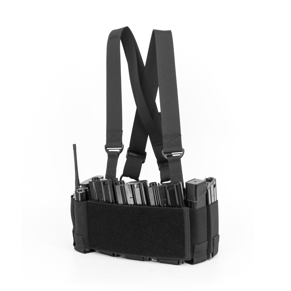 Outdoor Elastic Lightweight 5.56 Mag Pouch Ready Rig Tactical Micro RD Chest Rig