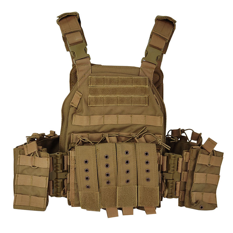 Camouflage Quick-Detach Cs Security Plate Carrier Bandolier Tactical Vest