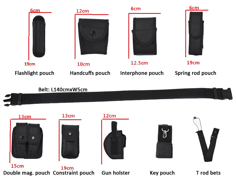 Polyester Pouches Security  Training  Utility Tactical  Belt