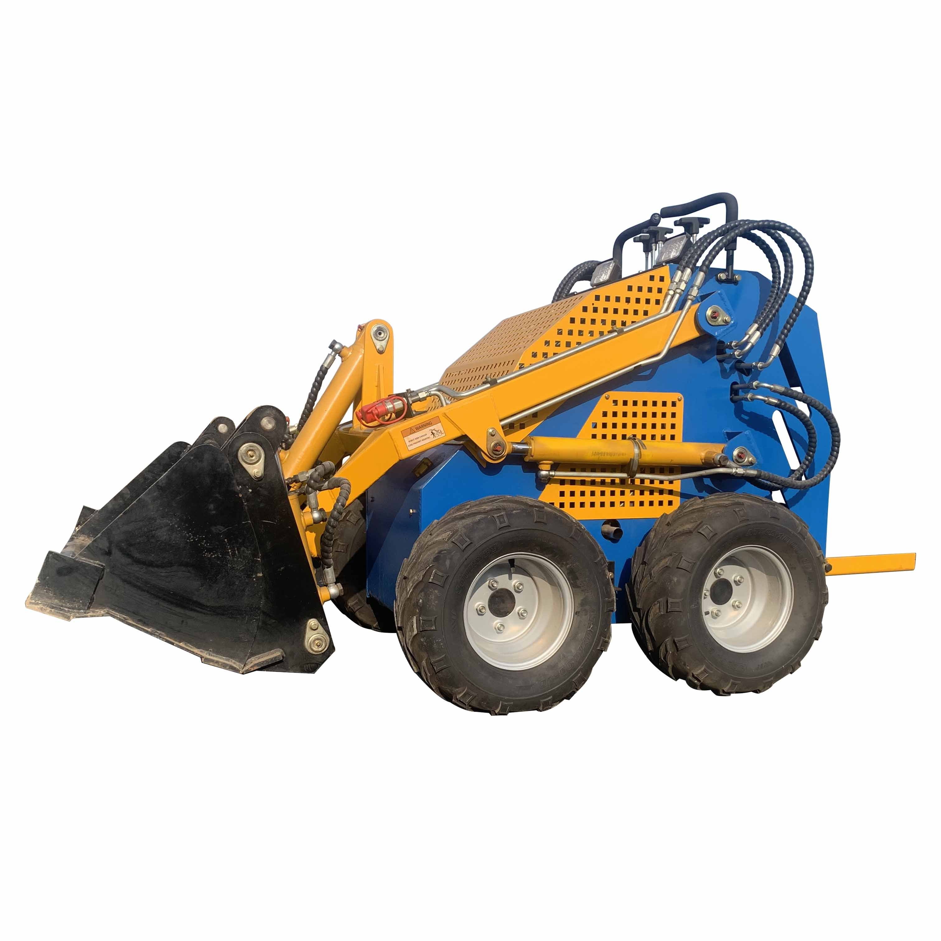 High Quality DD 380 model Mini gasoline Skid Steer loader with snow blower accessories