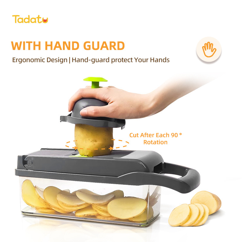 13 in 1 Hand Press Manual Kitchen Multifunctional Potato Veggie Grater Mandoline Fruit Slicer Onion Cutter Vegetable Chopper