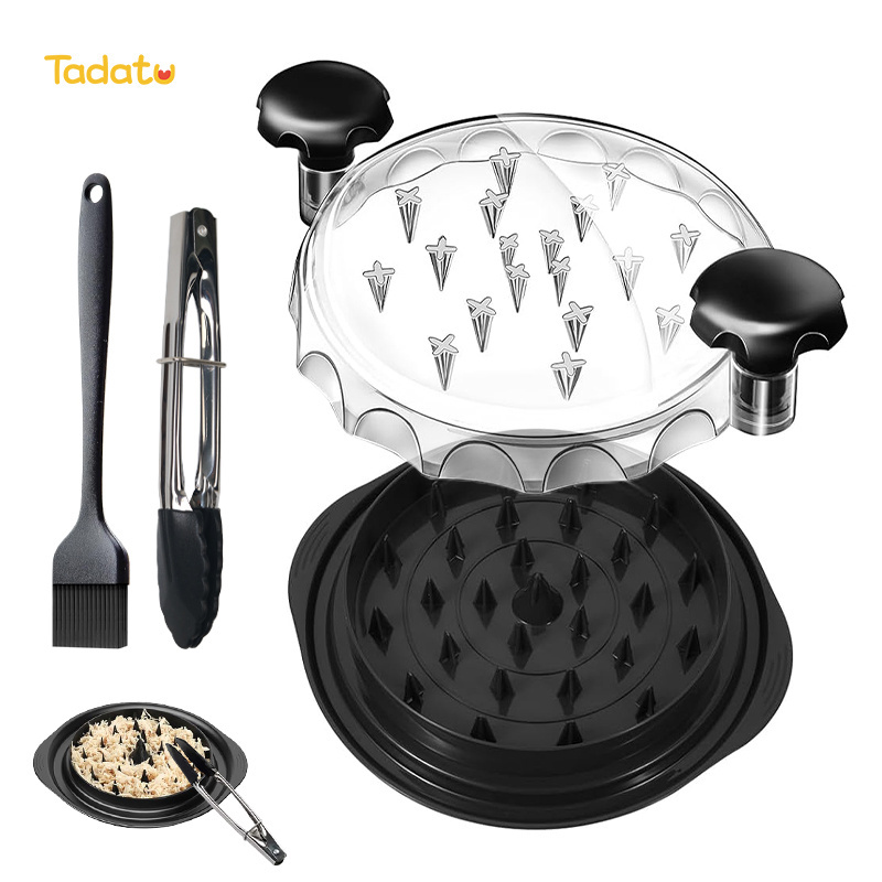 Visible Chicken Breast Shredder Tool Twist Upgraded 3 Layer Chicken Shredder Meat Shredder with Detachable Plate