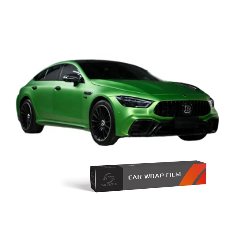 1.52*18m Automotive Wrapping Self Adhesive Car Body Film super matte green Vinyl Wrap