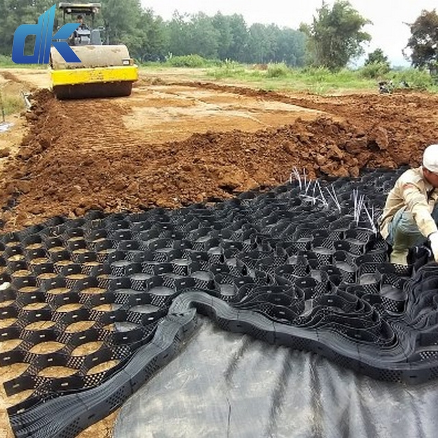 1mm thickness Textured and Perforated HDPE plastic geocell  unit cell system collect grave