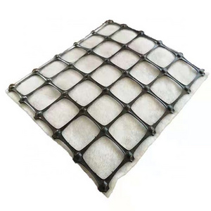 Polyester Geogrid Composite 200g Geotextile Made Of Warp Knitted Terylene composite geotextile