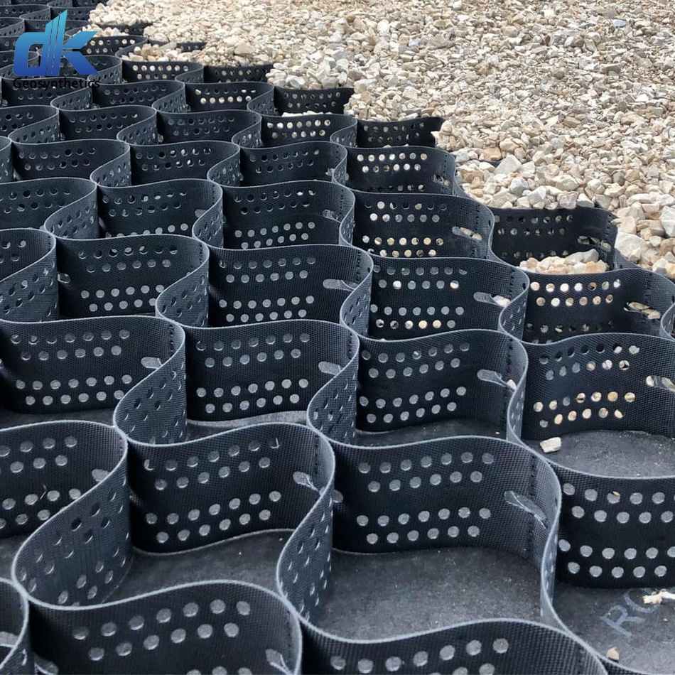 1.0mm/1.5mm Thickness HDPE Geocell for Retaining Wall/Gravel Prevent loss of water and soil erosion