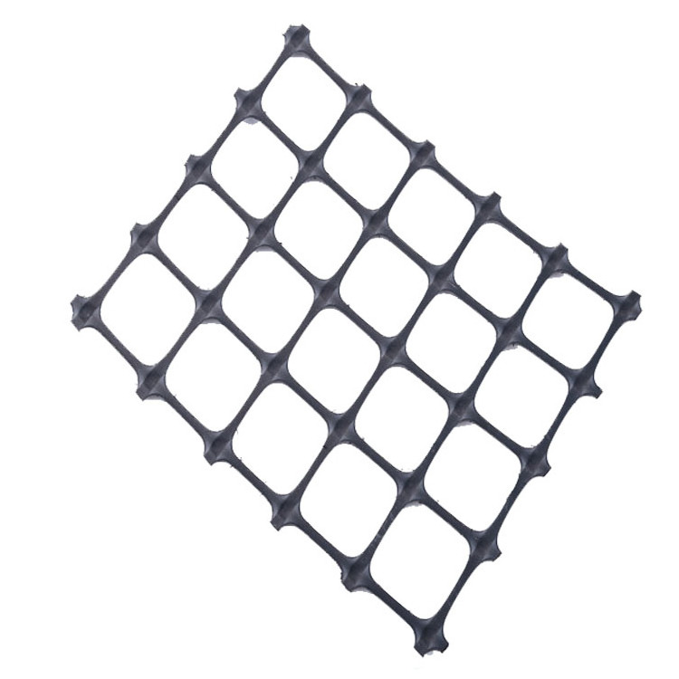 Road construction plastics geogrid PP Plastic Biaxial geogrid for Reinforcement