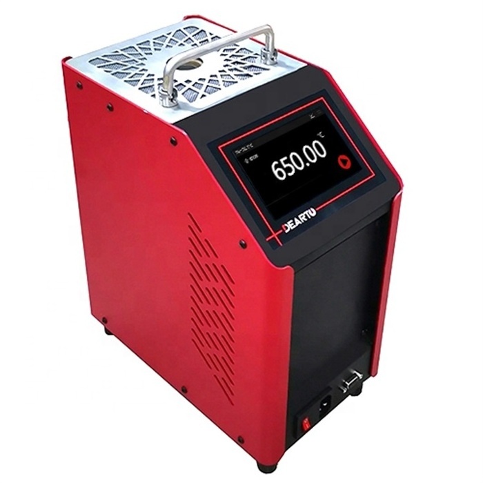 DEARTO DTG series portable intelligent dry block well type furnace 50 to 1200 c temperature calibrator