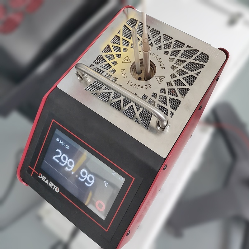 DEARTO DTG series portable intelligent dry block well type furnace 50 to 1200 c temperature calibrator