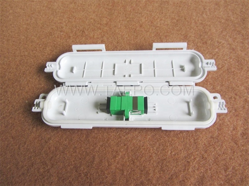 Outdoor Drop cable fiber optic splice box for mounting SC fiber optics adapters