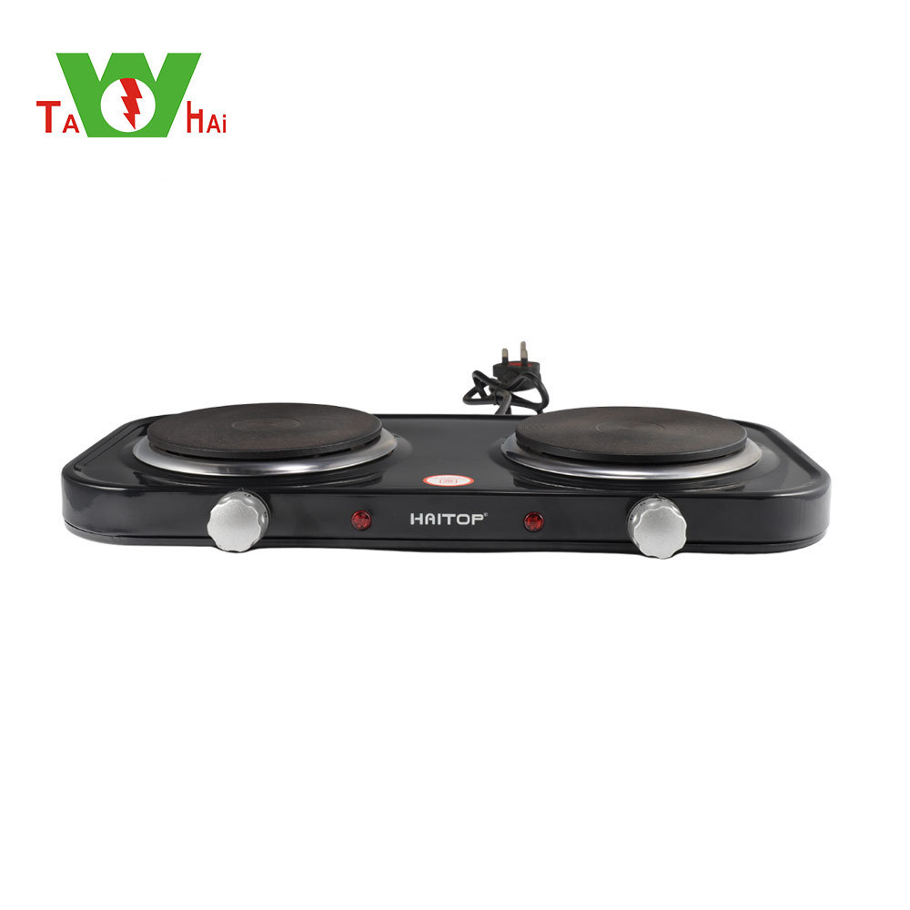 Solid Hotplate Cooker Electric Stove Two Burners Electric Hot Plate For Cooking