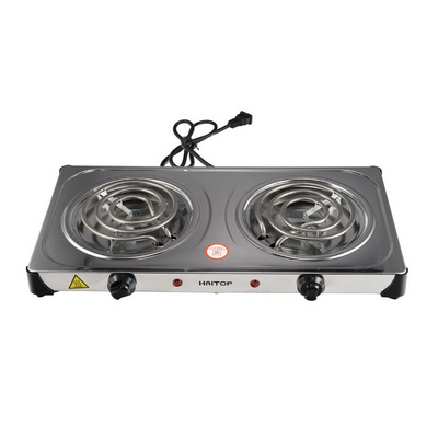 Electric Coil Kitchen 2 Coils Electric Cooker Double Burner Hot Plate 2000w Electric Stove Hot Plate