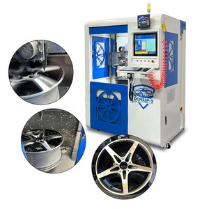 Alloy wheel rim diamond cut cnc wheel fixing lathe wheel repair machine with CE DCM32P-S