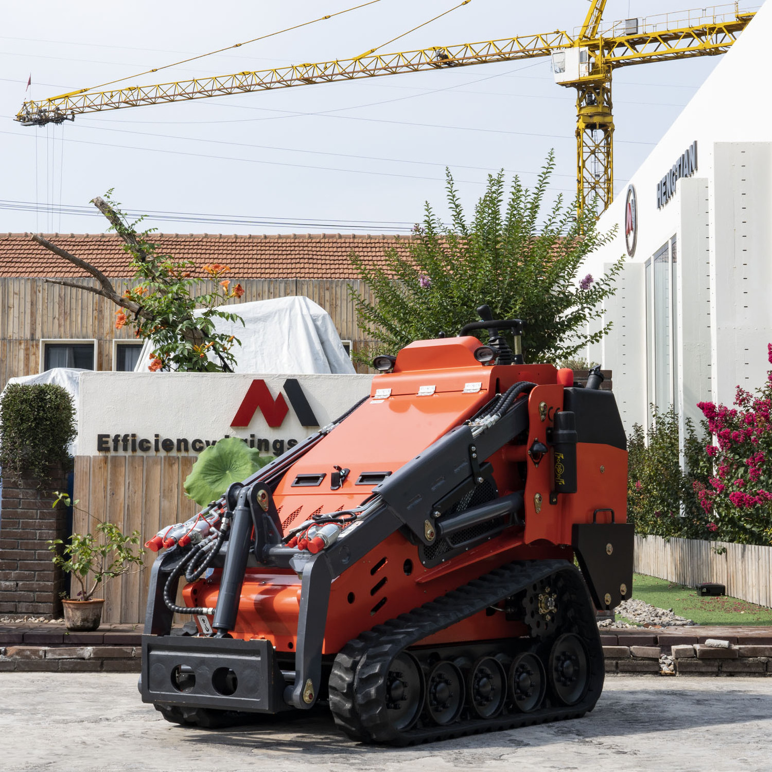 Meng 36 inch 920mm width small mini skid steer loader mini track loader for sale in Canada