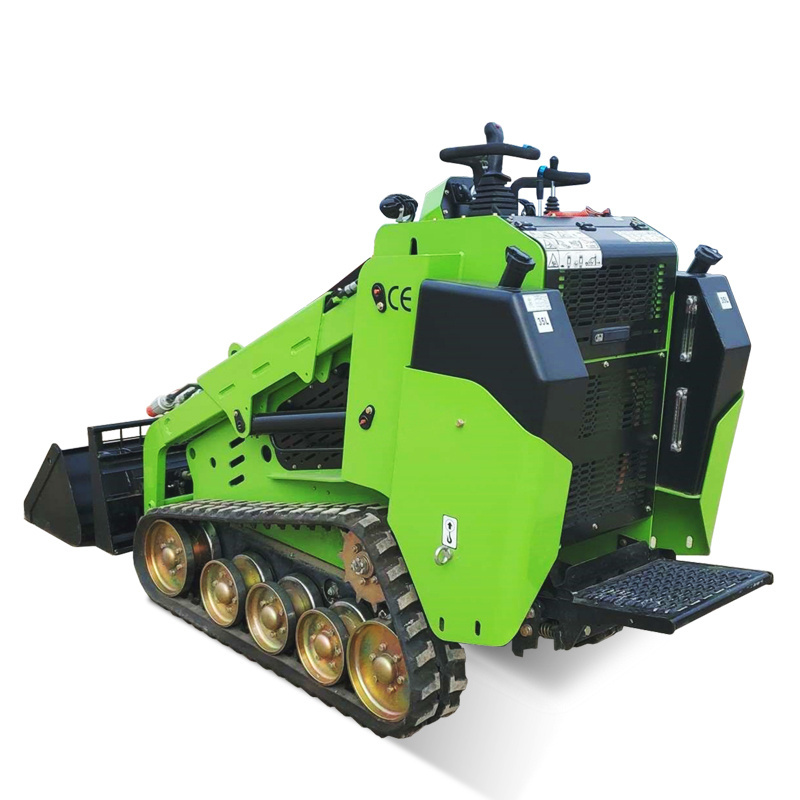 25hp Diesel Power 1000lbs Capacity Walk Behind Crawler Mini Skid Steer Loader For Sales In USA