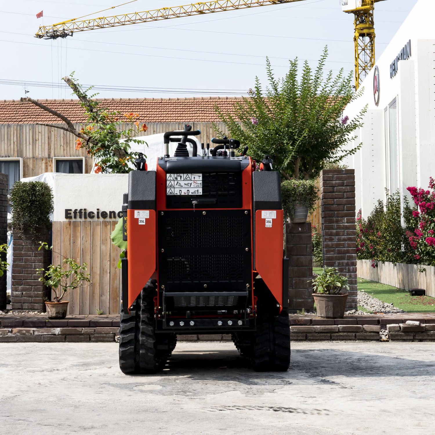 Meng 36 inch 920mm width small mini skid steer loader mini track loader for sale in Canada