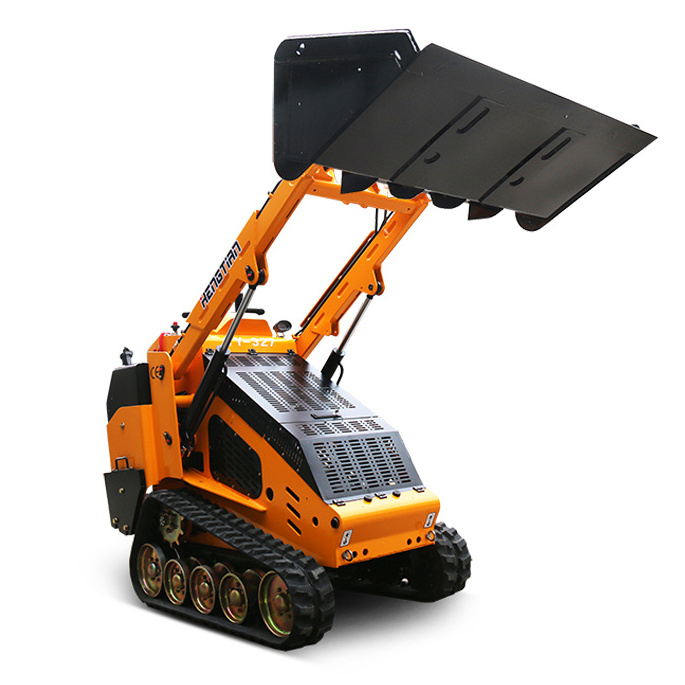 25hp Diesel Power 1000lbs Capacity Walk Behind Crawler Mini Skid Steer Loader For Sales In USA