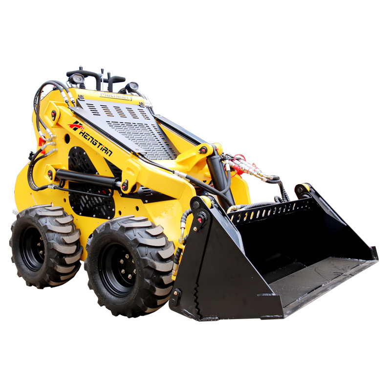 Chinese mini skid steer loader wheel loader with pallet fork made