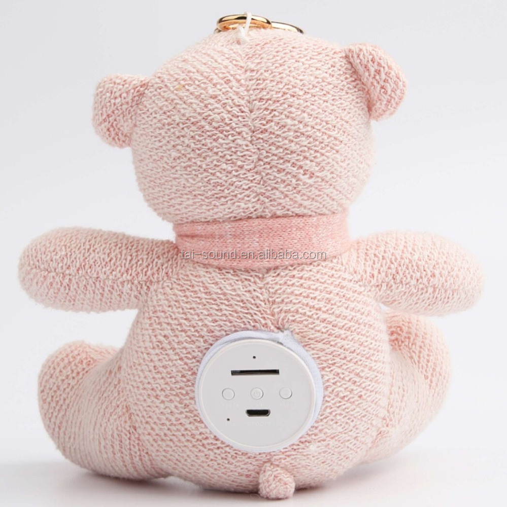 fancy mini portable rechargeable wireless teddy bear doll levitating speaker made in China