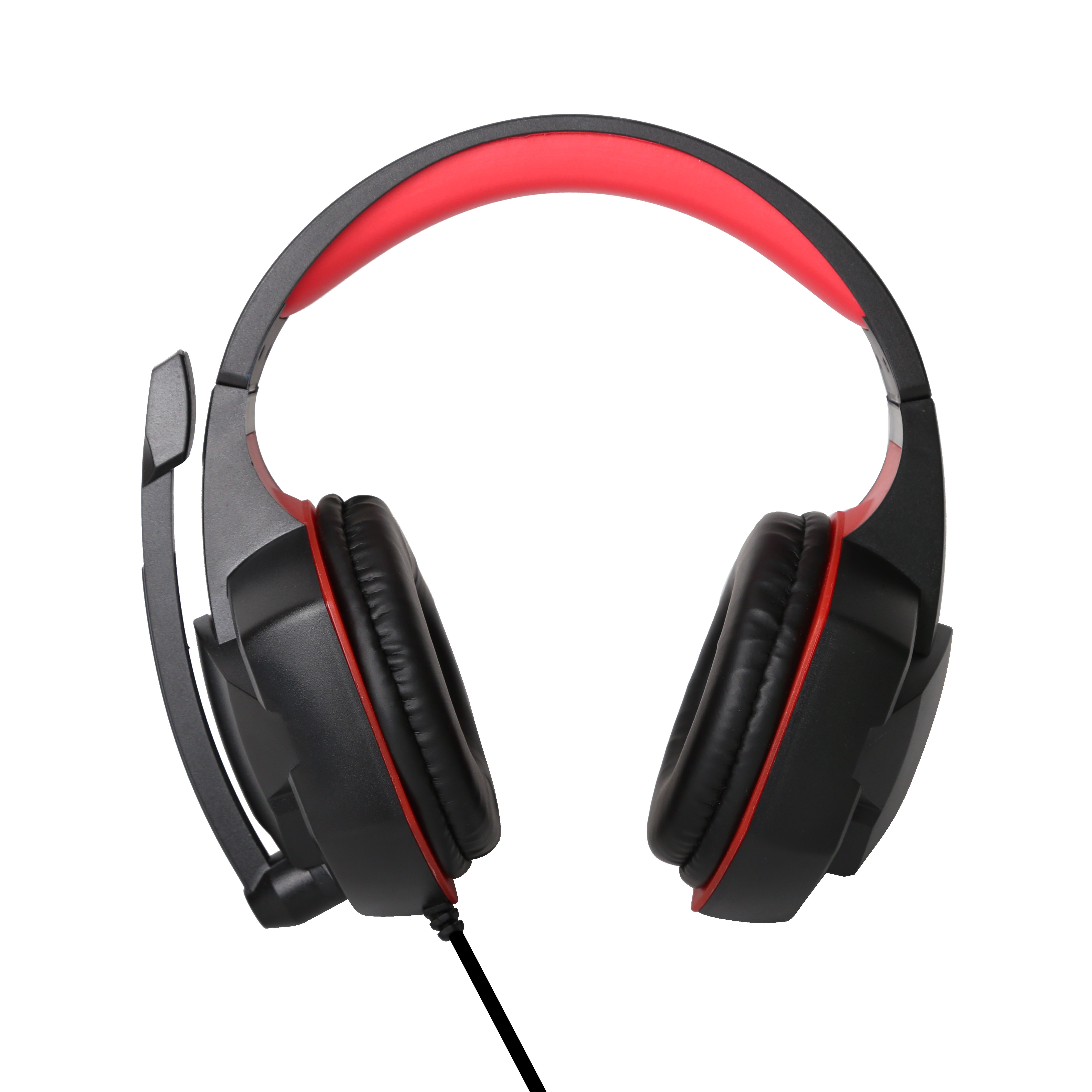 Over-ear Headband Computer Headphone Game Use Wired Earphone Gaming Headset with Mic Stereo Bass LED Light for PC Gamer