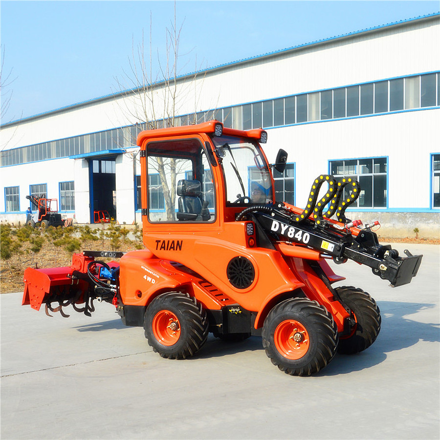 Avant Articulated Mini Front End Loader DY840 800kg Mini Garden Loader Farm Machinery Wheel Loader