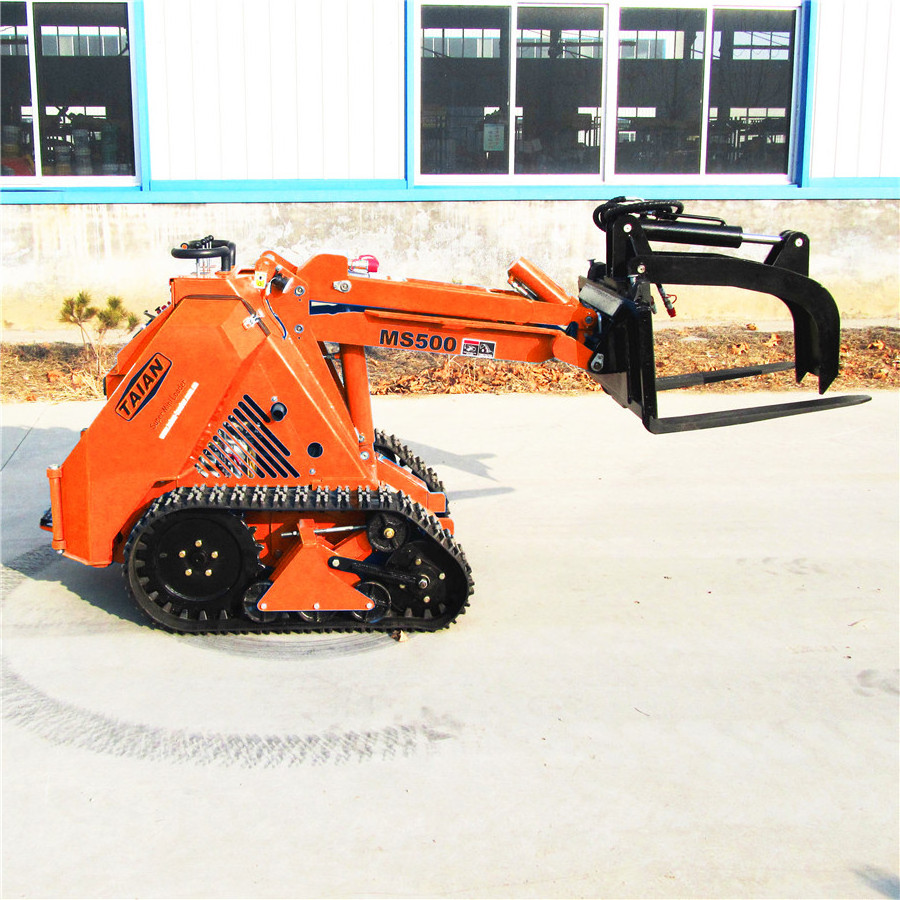 mini earth moving loader MS500 mini skid steer dumper loader