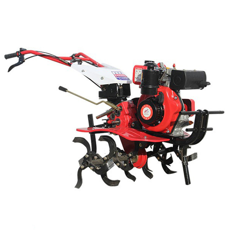 mini land cultivation machine  Small plow gasoline diesel self-propelled power cultivator rotary cultivator