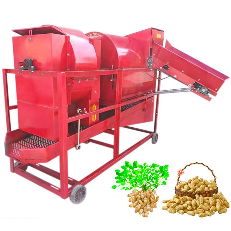 1160 peanut picker diesel driven dry and wet peanut picker 380v5.5kw motor automatic bag filling peanut thresher