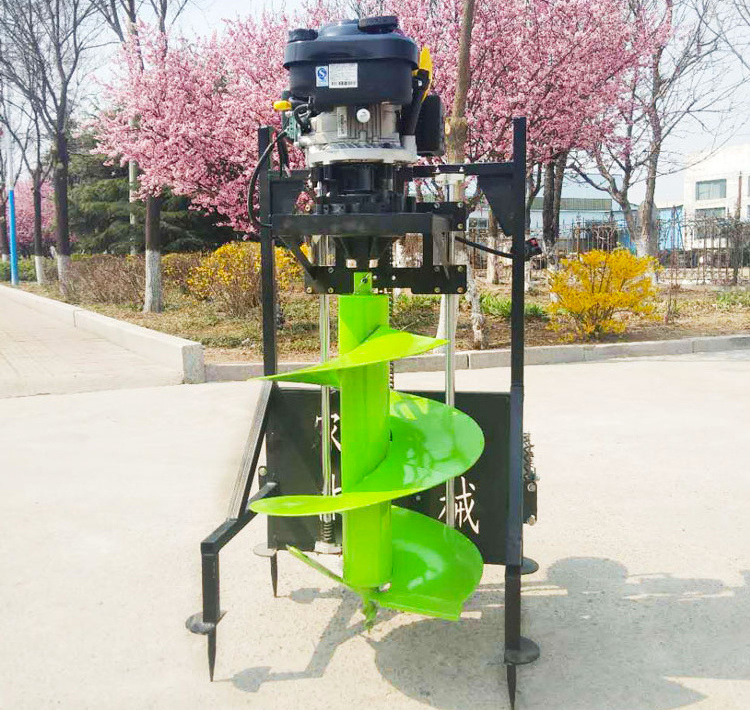 Garden Tools Tree Planting Digging Machine Earth Auger Machine 80--500cm Bit Gasoline Earth Auger hole digger machine