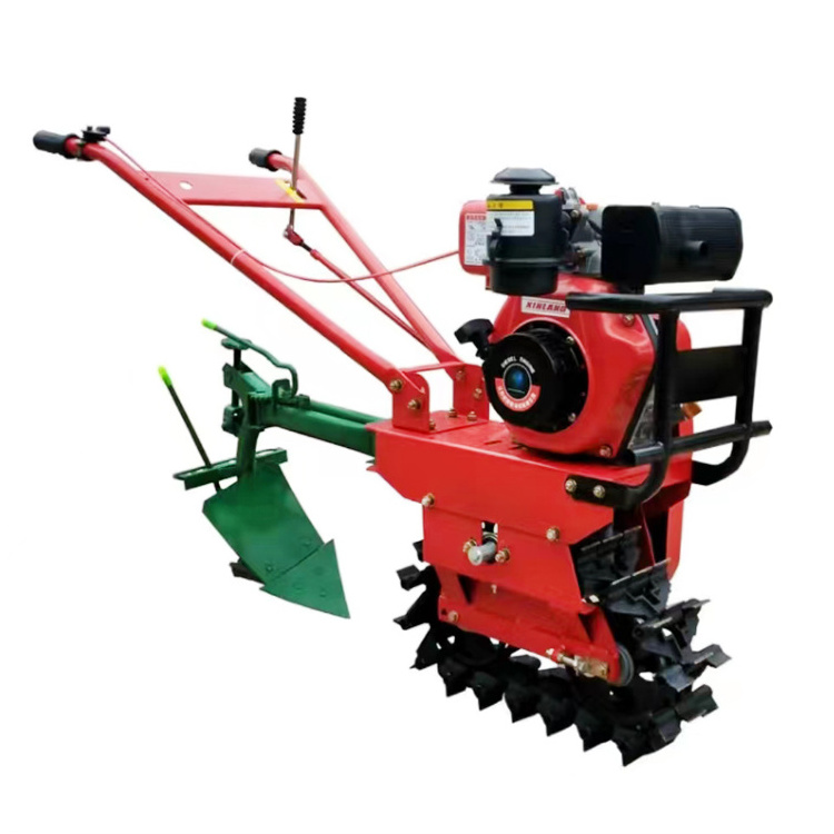 mini land cultivation machine  Small plow gasoline diesel self-propelled power cultivator rotary cultivator