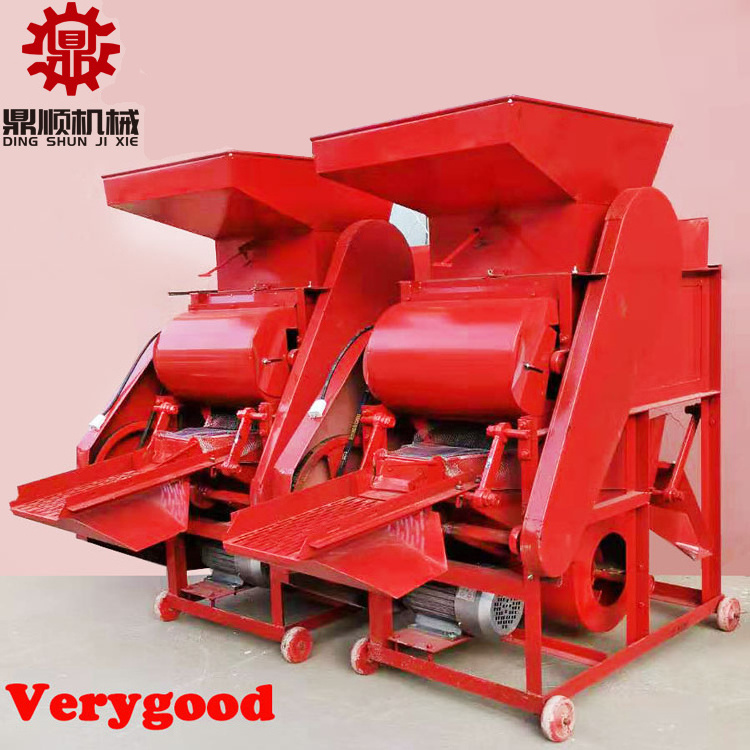 Multi-functional Automatic Peanut Hulling Thresher Portable Groundnut Shell Peeling Removing Machine