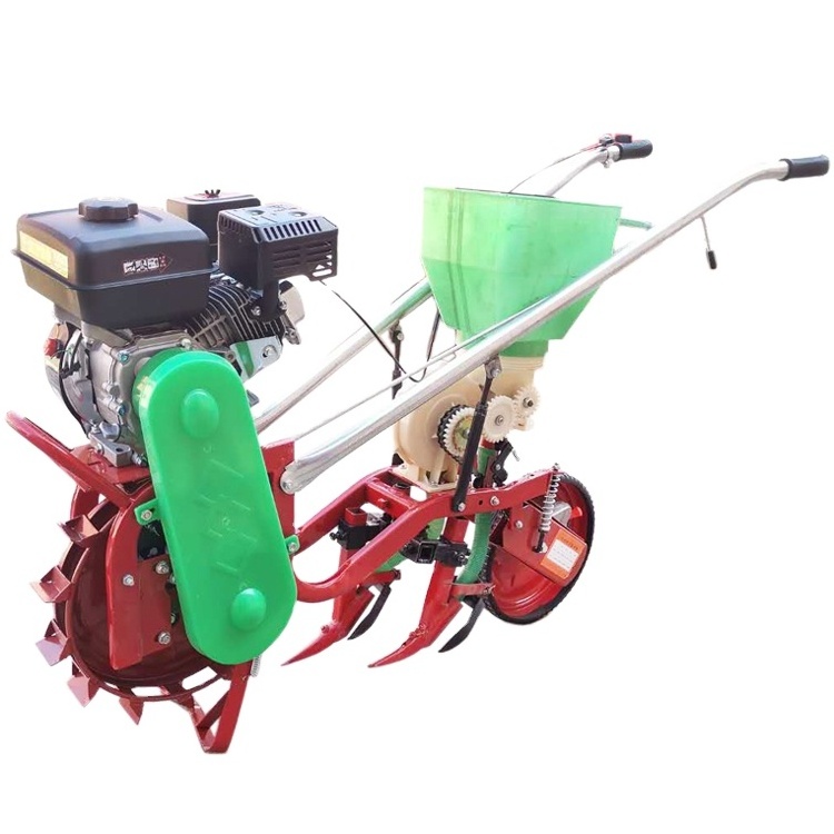 gasoline self propelled seeder corn seeding machine peanut planter for sale Integrated weeding fertilization and sowing machine