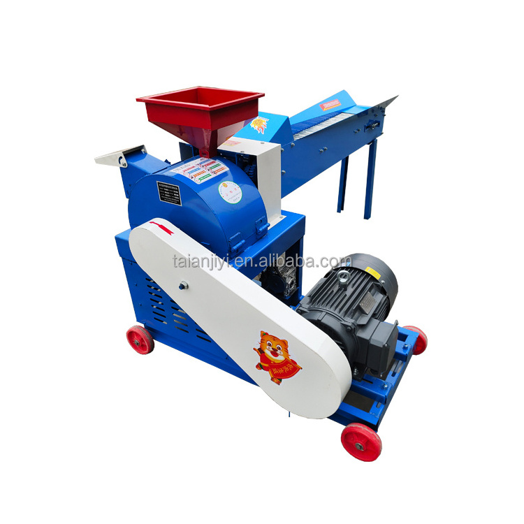 Hay Straw and Corn Stalk Shredder Grass and Fodder Chopper Chaff Cutter Machine Feed Processing Grass Cutting Machine