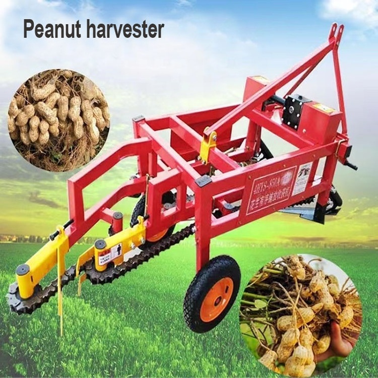 JIYI Machines Hot Sale Small Peanut Harvester One Row Mounted Groundnut Digger Peanut Harvesting Picker Machine Peanut Tractor